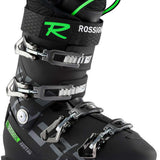 Rossignol Men's Allspeed Pro 100 Ski Boot 2020-2021 - Black ski boot with silver buckles and straps.
