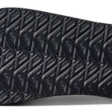 Reef Cushion Phantom LE Sandal 2022 - Black sandal with a textured rubber sole and a woven strap.