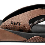 Reef Men's Fanning Sandal 2022 - A brown sandal with a strap that goes between the big and second toe.