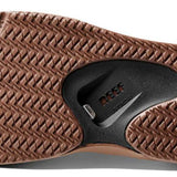 Reef Men's Fanning Sandal - Brown sandals with a woven strap and brown sole.