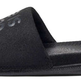 Reef X Life Is Good Women's Slide 2022 - Black slide with a textured footbed and embossed logo on the strap.