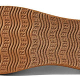 Reef Women's X Life Is Good Sandal 2022 - Brown sandals with tan straps and a woven pattern on the footbed.