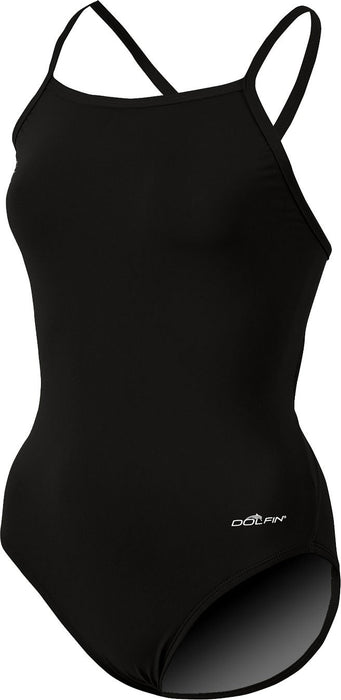 Dolfin Ladies' Reliance Solid Poly Team V Back One-Piece Swimsuit