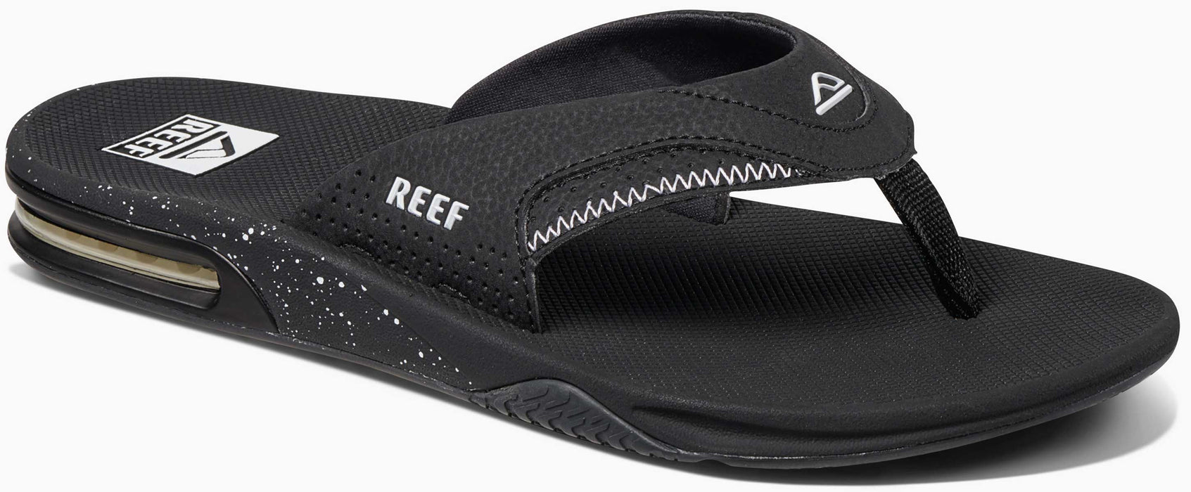 Reef Men's Fanning Sandals 13 / Black / Black / White
