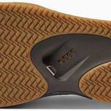 Reef Men's Fanning Sandal 2020 - Brown leather sandals with tan soles and brown straps.