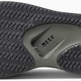 Reef Men's Fanning Sandal 2020 - A pair of brown sandals with a woven strap design and a logo on the side.