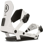 Ride A-10 Snowboard Bindings 2024 - White bindings with black buckles and straps.