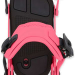 Ride A-9 Snowboard Bindings 2024 - Black bindings with silver screws and black straps on a white background.
