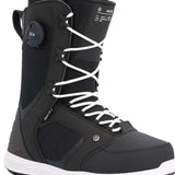 Ride Anchor Snowboard Boot 2023 - Black snowboard boots with white laces and a black BOA dial on the side.