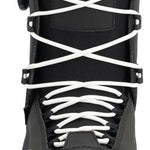 Ride Anchor Snowboard Boot 2023 - Black snowboard boots with white laces and a black logo on the side.