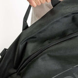 Ride Blackened Board Bag 2023 - A black duffel-style bag with a zippered top and two handles, featuring the word "RIDE" in white letters on one side.