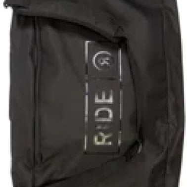 Ride Blackened Board Bag 2024 - Black bag with white logo on top and handle.