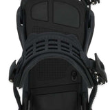 Ride C-10 Snowboard Binding 2023 - Black snowboard bindings with silver screws and bolts.