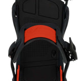 Ride C-6 Snowboard Binding 2023 - Black snowboard bindings with silver screws and bolts.