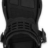 Ride C-10 Snowboard Bindings 2024 - Black bindings with silver screws and buckles.