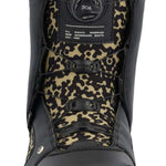 Ride Jackson Snowboard Boot 2023 - Black snowboard boots with a camouflage pattern on the side and back.