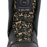 Ride Jackson Snowboard Boot 2023 - Black snowboard boots with a camouflage pattern on the side and back.