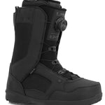 Ride Jackson Snowboard Boot 2023 - Black snowboard boots with a textured pattern on the side and a round BOA dial on the top.