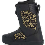 Ride Jackson Snowboard Boot 2023 - Black snowboard boots with a tan and black patterned side panel.