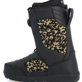 Ride Jackson Snowboard Boot 2023 - Black snowboard boots with a tan and black patterned side panel.