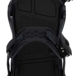 Ride Junior K-1 Snowboard Binding 2023 - A black snowboard binding with a textured pattern on the top plate and silver screws.