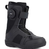 Ride Junior Norris Snowboard Boot 2023 - Black snowboard boots with a white logo on the side and a strap closure system.