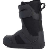 Ride Junior Norris Snowboard Boot 2023 - Black snowboard boots with a strap and buckle on the side.