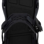 Ride Junior's K-1 Snowboard Binding 2024 - A black snowboard binding with a textured pattern on the baseplate and straps.