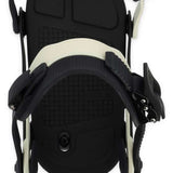 Ride Women's AL-6 Snowboard Binding - Black snowboard binding with white accents and silver screws.