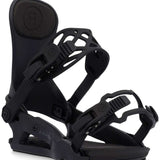 Ride Women's CL-4 Snowboard Bindings 2024 - Black bindings with silver screws and buckles.