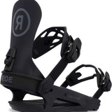 Ride Women's CL-4 Snowboard Bindings 2024 - Black bindings with silver screws and buckles.