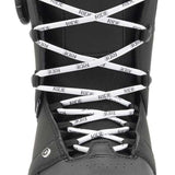Ride Ladies Context Snowboard Boot 2022 - Black snowboard boot with white laces and a black logo on the side.