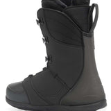 Ride Ladies Context Snowboard Boot 2022 - Black snowboard boots with a textured pattern on the side and white laces.