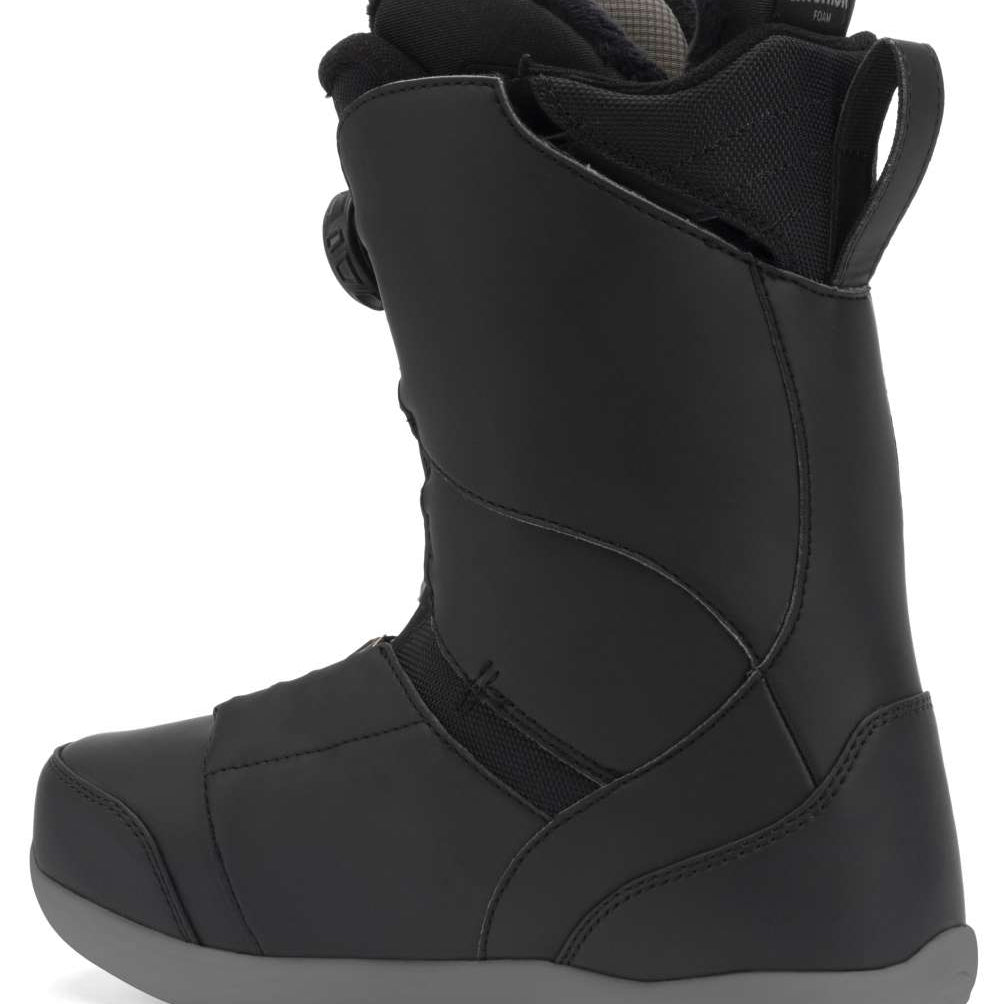 Ride Women's Hera Pro Snowboard Boot 2022 - Black snowboard boot with a textured pattern on the toe and heel areas.
