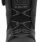 Ride Women's Hera Pro Snowboard Boot 2022 - Black snowboard boot with a round, black dial on the side and white stitching.