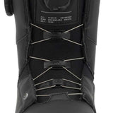 Ride Women's Hera Pro Snowboard Boot 2022 - Black snowboard boot with a round, black dial on the side and white stitching.