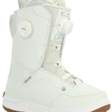 Ride Women's Hera Snowboard Boot 2024 - White snowboard boots with a textured pattern on the toe and heel areas.