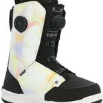 Ride Women's Hera Snowboard Boot 2024 - Black snowboard boots with a subtle marbled pattern on the side panel and tongue.