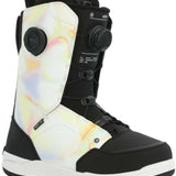 Ride Women's Hera Snowboard Boot 2024 - Black snowboard boots with a subtle marbled pattern on the side panel and tongue.