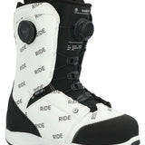 Ride Women's Karmyn Zonal Snowboard Boots 2024 - Black snowboard boots with a white logo on the side and black laces.