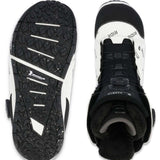 Ride Women's Karmyn Zonal Snowboard Boots 2024 - Black boots with white accents and a textured sole.