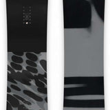Ride Manic - Snowboard with a black base color and white abstract pattern on top.