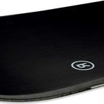 Ride Women's Saturday Snowboard 2024 - Black snowboard with white logo on top sheet.