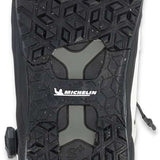 Ride Torrent Snowboard Boots 2024 - Black snowboard boots with a textured rubber outsole and silver hardware.