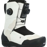 Ride Torrent Snowboard Boots 2024 - White snowboard boots with black accents and laces, featuring a textured rubber toe cap.