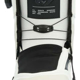 Ride Torrent Snowboard Boots 2024 - Black snowboard boots with white accents and a black strap on top.