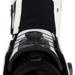 Ride Torrent Snowboard Boots 2024 - Black snowboard boots with white accents and a textured toe cap.
