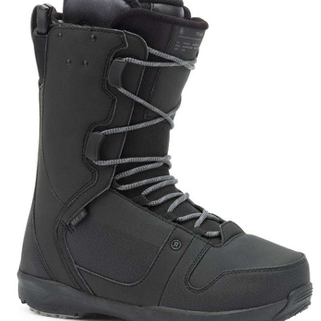 Ride Triad Snowboard Boot 2022 - Black snowboard boots with a textured pattern on the toe and heel areas.
