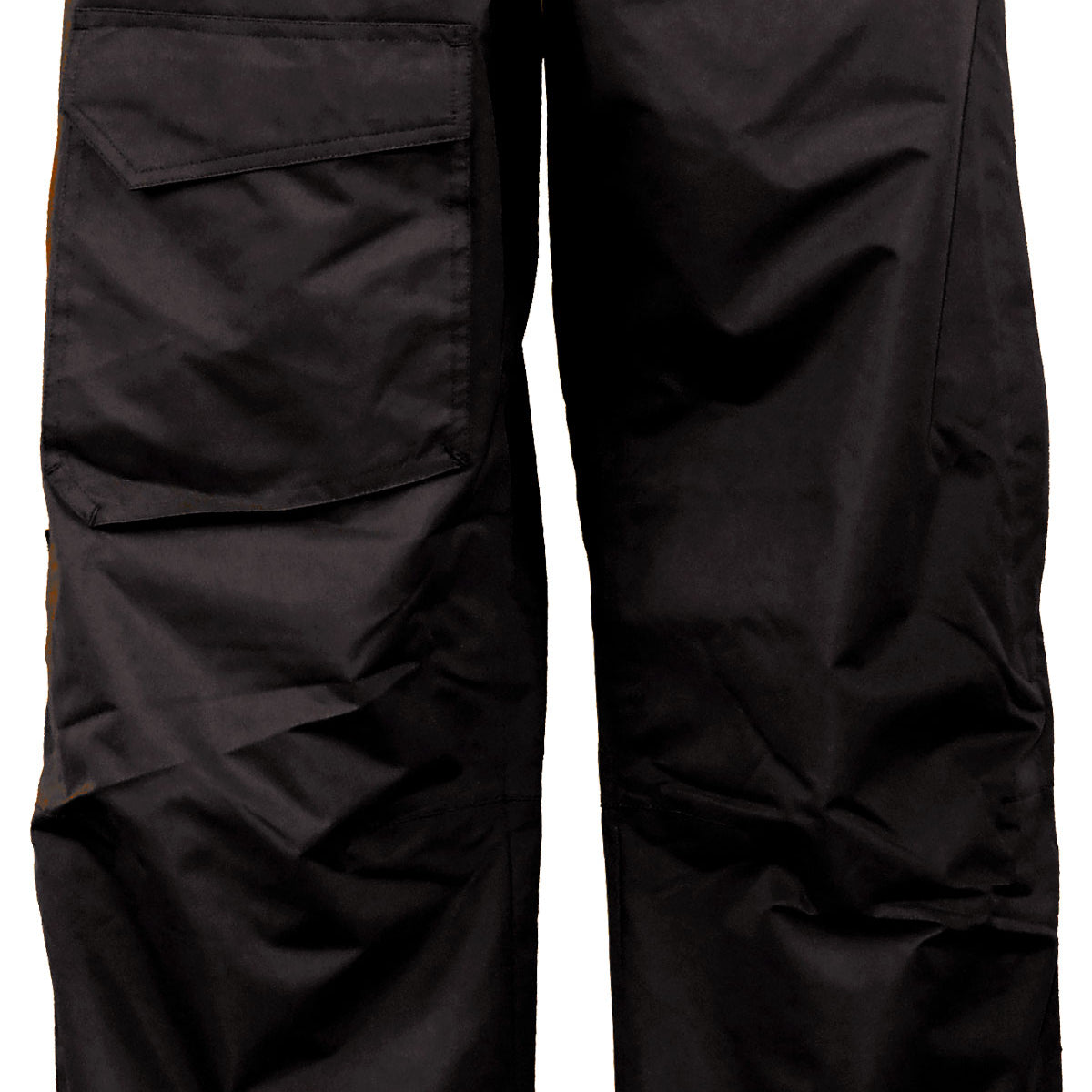 Sportcaster / Pulse Boy's Rider Insulated Pants 2018-2019 - Black insulated pants with a white logo on the left leg.