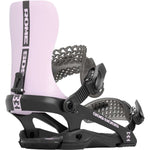 Rome 390 Boss Snowboard Binding 2024 - Black snowboard bindings with white lettering and logos.